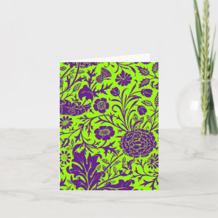 Carte Purple Flower Pattern
