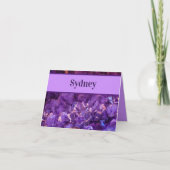 Carte Purple Gems Merci note (Devant)