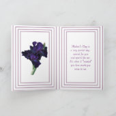 Carte Purple Iris 2914xc- personnaliser à toute occasion (Intérieur)