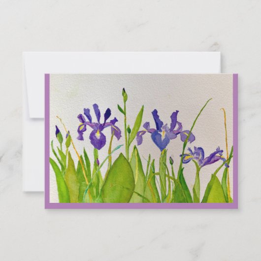 Carte Purple Iris Note (Devant)