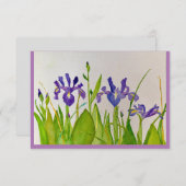 Carte Purple Iris Note (Devant / Derrière)