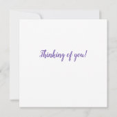 Carte Purple Irises en mouvement - Penser à vous (Dos)