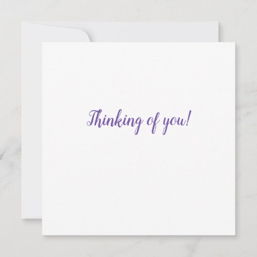 Carte Purple Irises en mouvement - Penser à vous (Dos)