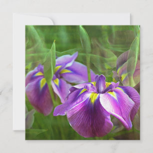 Carte Purple Irises en mouvement - Penser à vous