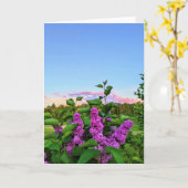 Carte Purple Lilac (Fleur jaune)