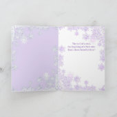 Carte Purple Moon Enfants et flocs de neige (Intérieur)