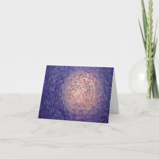 Carte Purple Moon Pink Cute Moonlight (Devant)