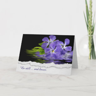 Carte Purple Myrtle Flower Penser à vous