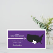Carte Purple New State, New Address ! Texas Moving (Debout devant)