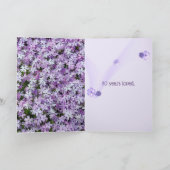 Carte Purple Phlox Pour 80e Anniversaire (Intérieur)