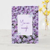 Carte Purple Phlox Pour Encouragement (Fleur jaune)