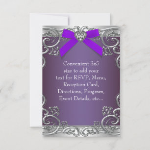 Carte Purple RSVP Tout objet