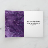 Carte Purple Sirène Parties scintillant d'argent Joyeux  (Intérieur)