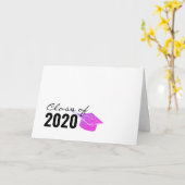 Carte Purple Sparkle Parties scintillant Graduation Clas (Fleur jaune)