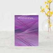 Carte Purple Streaks Pense À Vous (Fleur jaune)