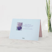 Carte Purple Tuxedo Chat Accrocher Teddy Obtenir Bonne C (Dos)