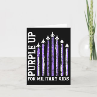 Carte Purple Up For Military Kids Military Child Mois