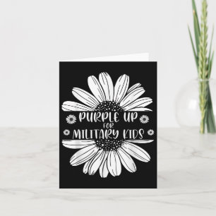 Carte Purple Up For Military Kids Military Child Mois
