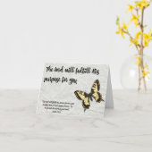 Carte Purpose de Carte-Le d'obtention du diplôme de (Fleur jaune)