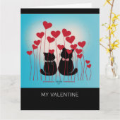 Carte Purr Love - Sac cadeau - Champ de ballon (Fleur jaune)