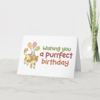 Purrfect Anniversaire mignon Amoureux des chats dr