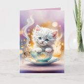 Carte Purrfection dans une Teacup — Note (Devant)