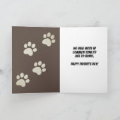 Carte Purrfff Chat Papa D'Un Chat Sur Fête des pères (Intérieur)