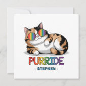 Carte Purride - Pride de chats Cool | LGBTQ (Devant)