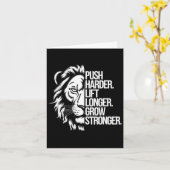 Carte Push Harder. Soulevez Plus Longtemps. Augmentez Pl (Fleur jaune)