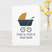 Carte Push it Real Good Baby shower Card (Fleur jaune)