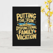 Carte Putting The Fun In Dysfunctional Vacation 1  (Fleur jaune)