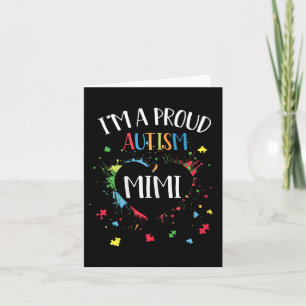 Carte Puzzle Coeur Je suis un fier Autisme Mimi Autisme