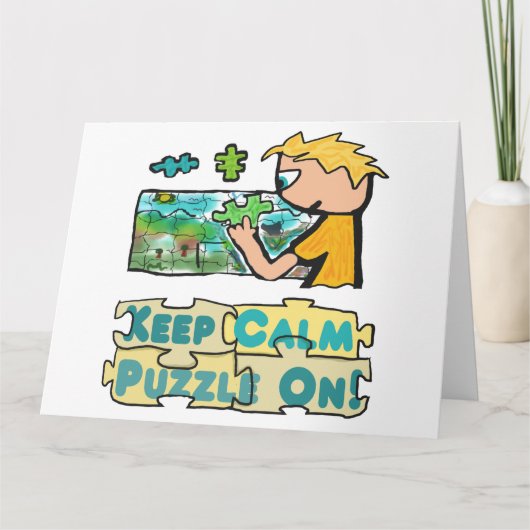 Carte Puzzle Conserver le calme (Devant)