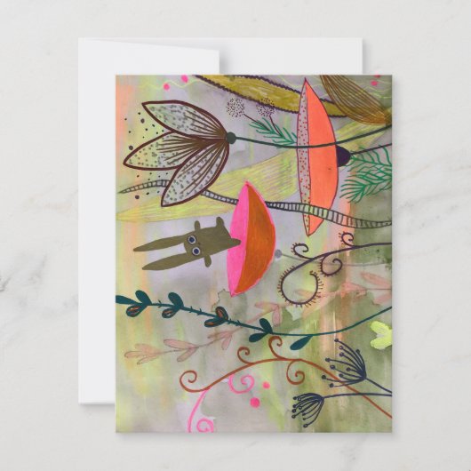 Carte puzzle de jardin heureux (Devant)