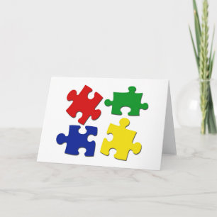 Carte Puzzle Pieces Card