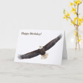 Carte Pygargue à tête blanche en vol (Fleur jaune)