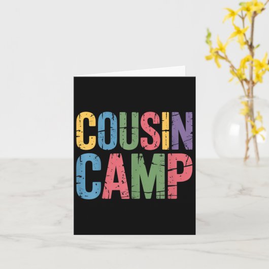 Carte Pyjama Cousin Camp Enfants Filles Tout-Petits Asso (Fleur jaune)