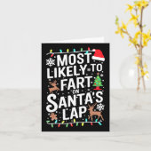 Carte Pyjama de famille le plus susceptible de péter sur (Fleur jaune)