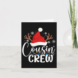 Carte Pyjama de Noël de l'équipage du Cousin corresponda