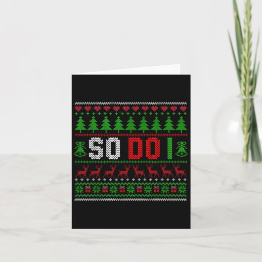 Carte Pyjamas de Noël - Correspondance de famille - Moi (Devant)