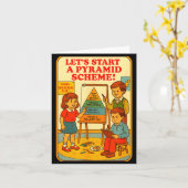 Carte Pyramid Scheme Funny Blackcraft Cult Dark Humor Sa (Fleur jaune)