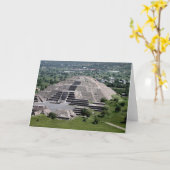 Carte Pyramide de la Lune, Teotihuacan, Mexique (Fleur jaune)