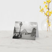 Carte Pyramide en verre du Louvre (Fleur jaune)