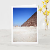 Carte Pyramides de Gizeh, Le Caire, Égypte (Fleur jaune)