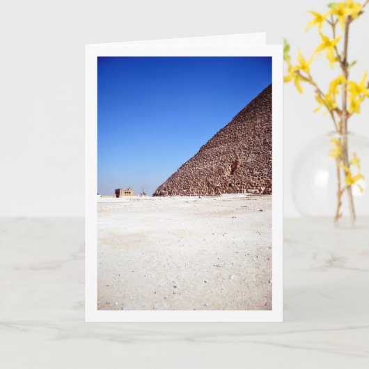 Carte Pyramides de Gizeh, Le Caire, Égypte (Fleur jaune)