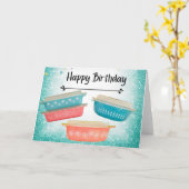 Carte Pyrex Love Joyeux Anniversaire Rose Daisy Snowflak (Fleur jaune)