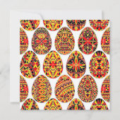 Carte Pysanki OEufs Pâques (Devant)