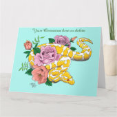Carte Python albino (Devant)