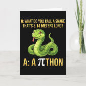 Carte Python Pithon Pi jour symbole drôle prof de maths (Devant)