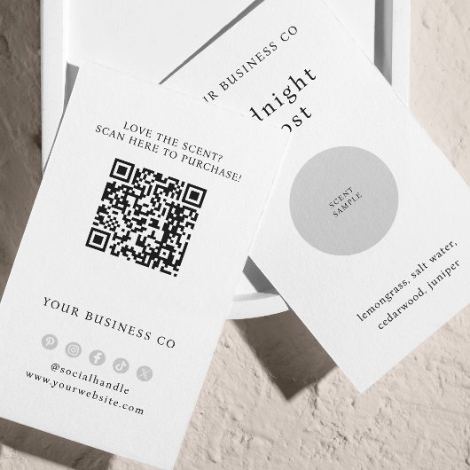 Carte QR blanche Tester Tester Tester Sparme